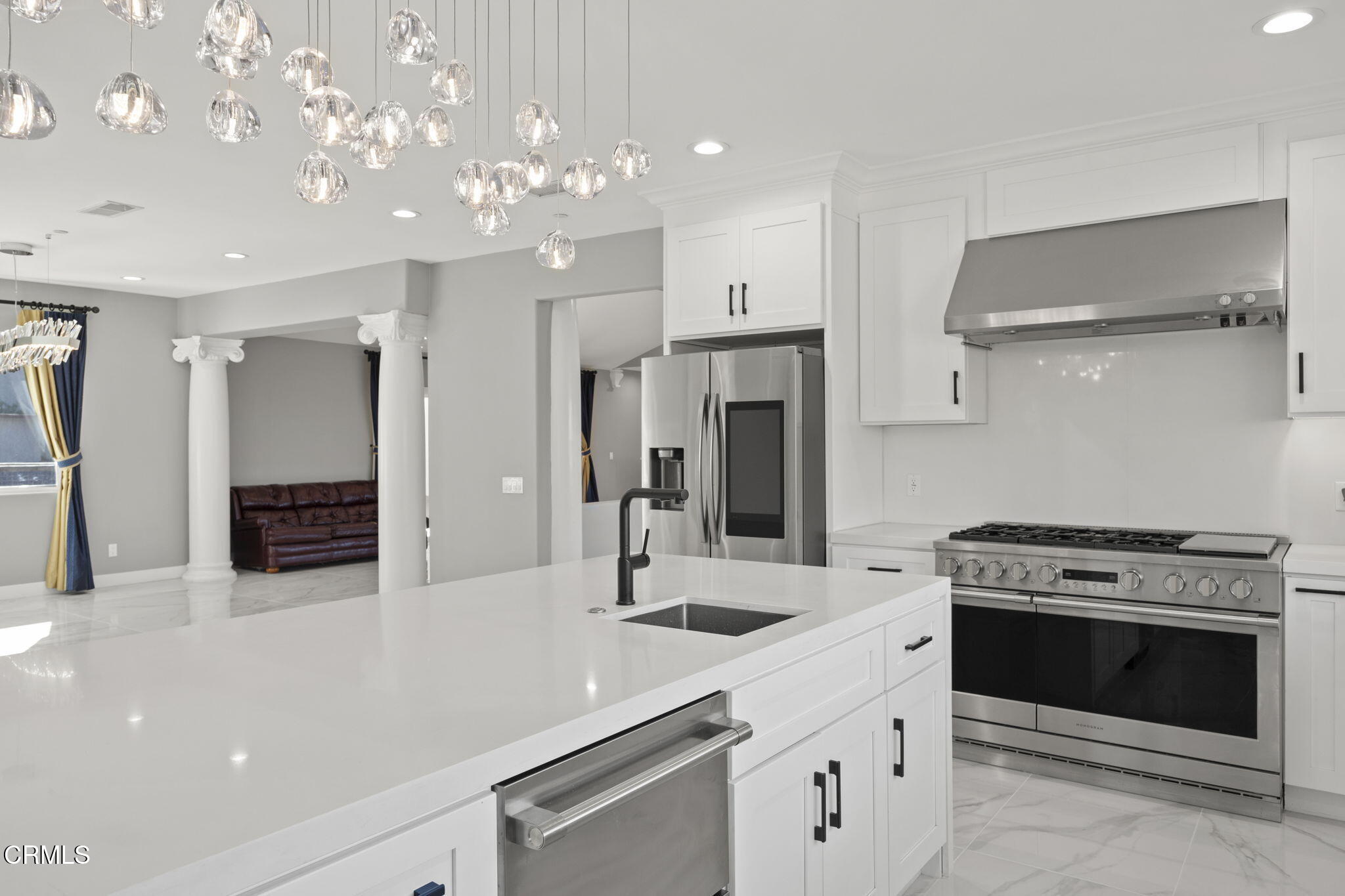 40 Saddlebow Road Bell Canyon, CA 91307 - Photo 25 of 70 a kitchen with stainless steel appliances a stove sink and refrigerator