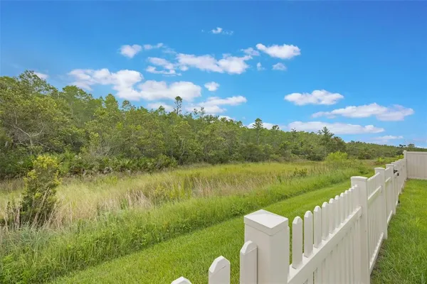 a view of a lake in middle of the town