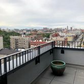 a view of city from terrace
