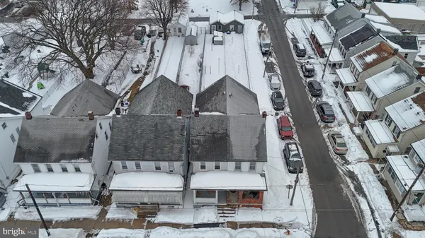 a aerial view of multiple houses