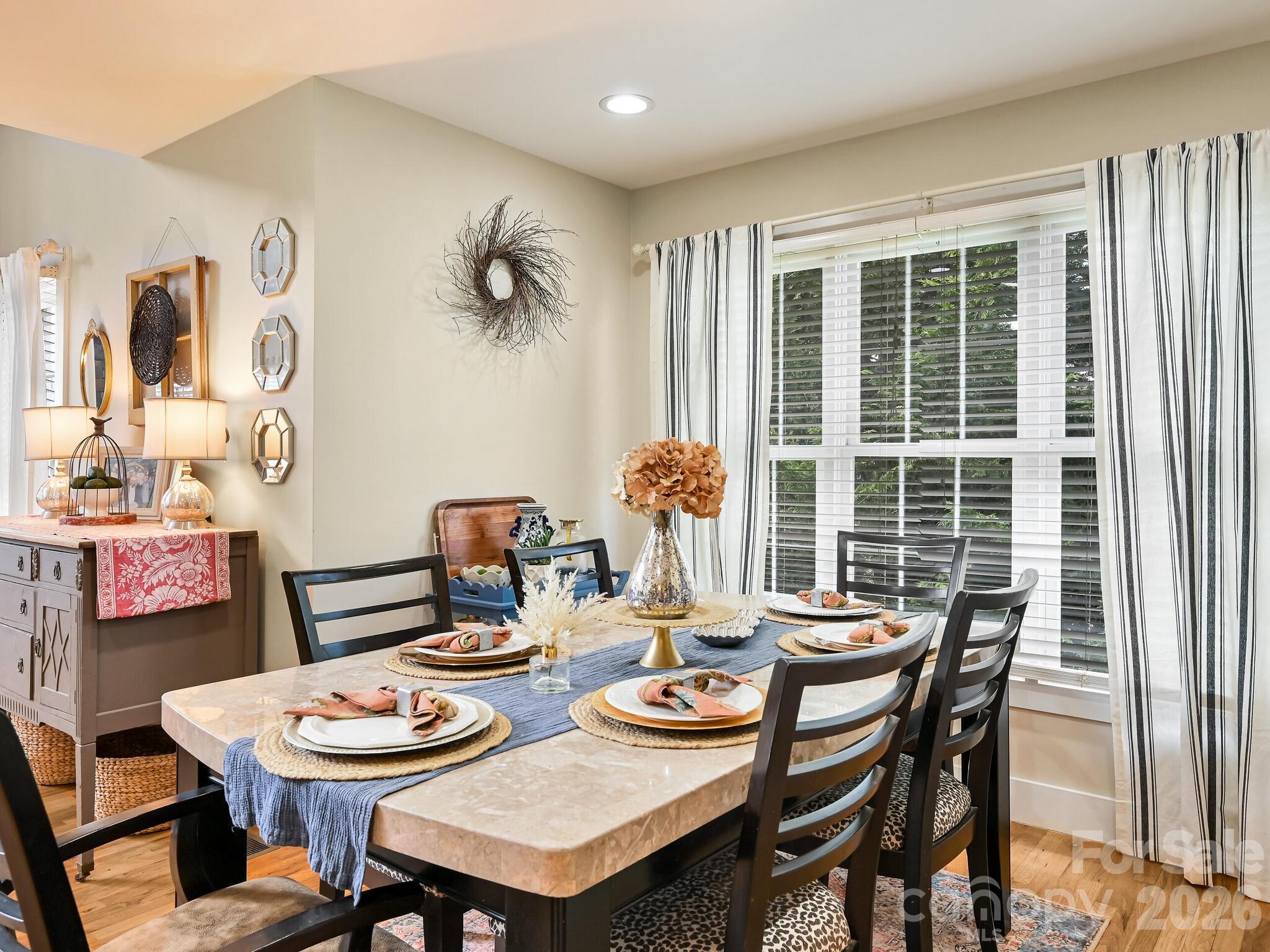 1645 Ivy Hill Road Marshall, NC 28753 - Photo 18 of 36 a dining room with furniture and wooden floor