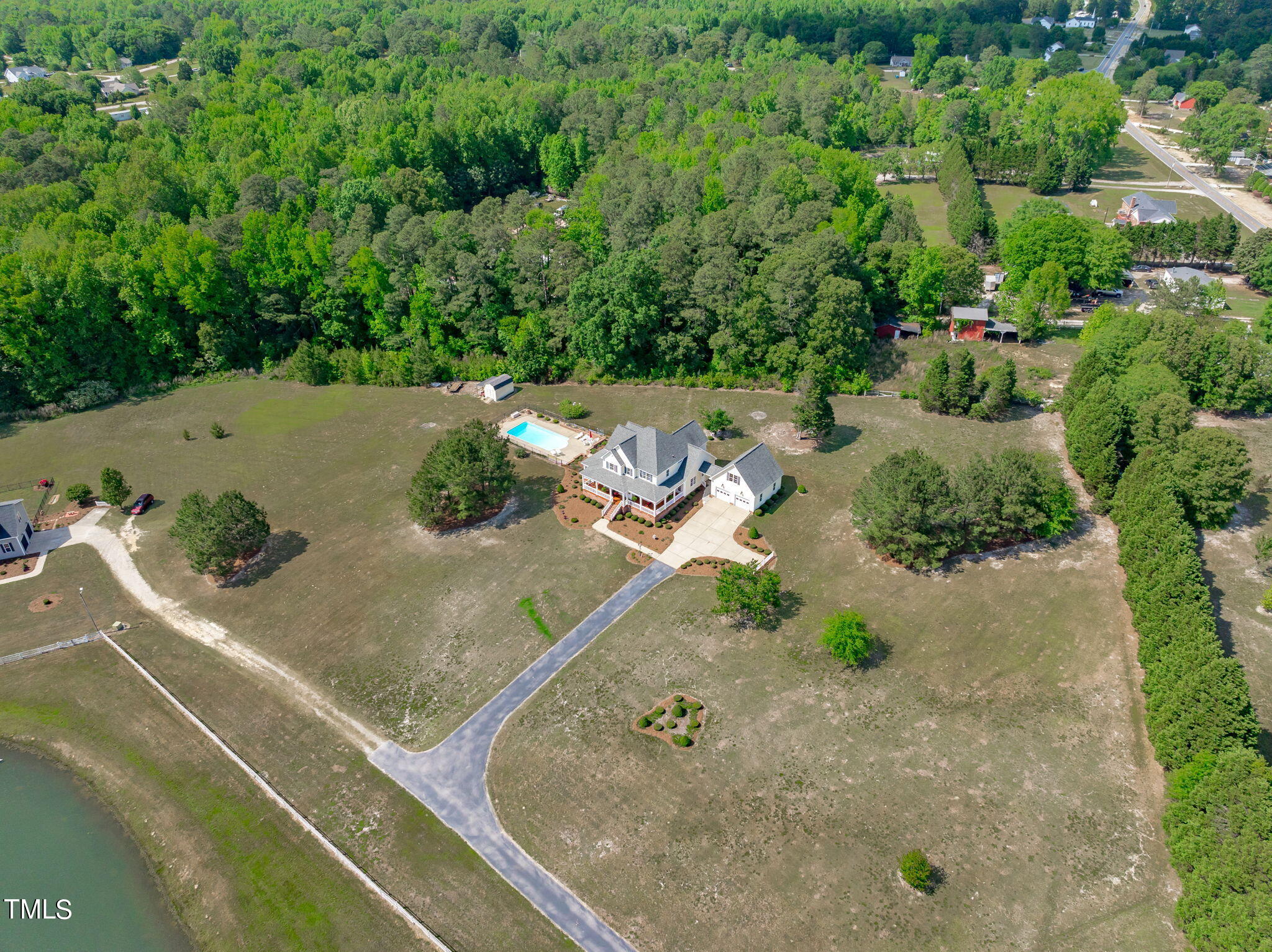921 White Memorial Church Road Willow Spring, NC 27592 - Photo 42 of 46 Aerial-3