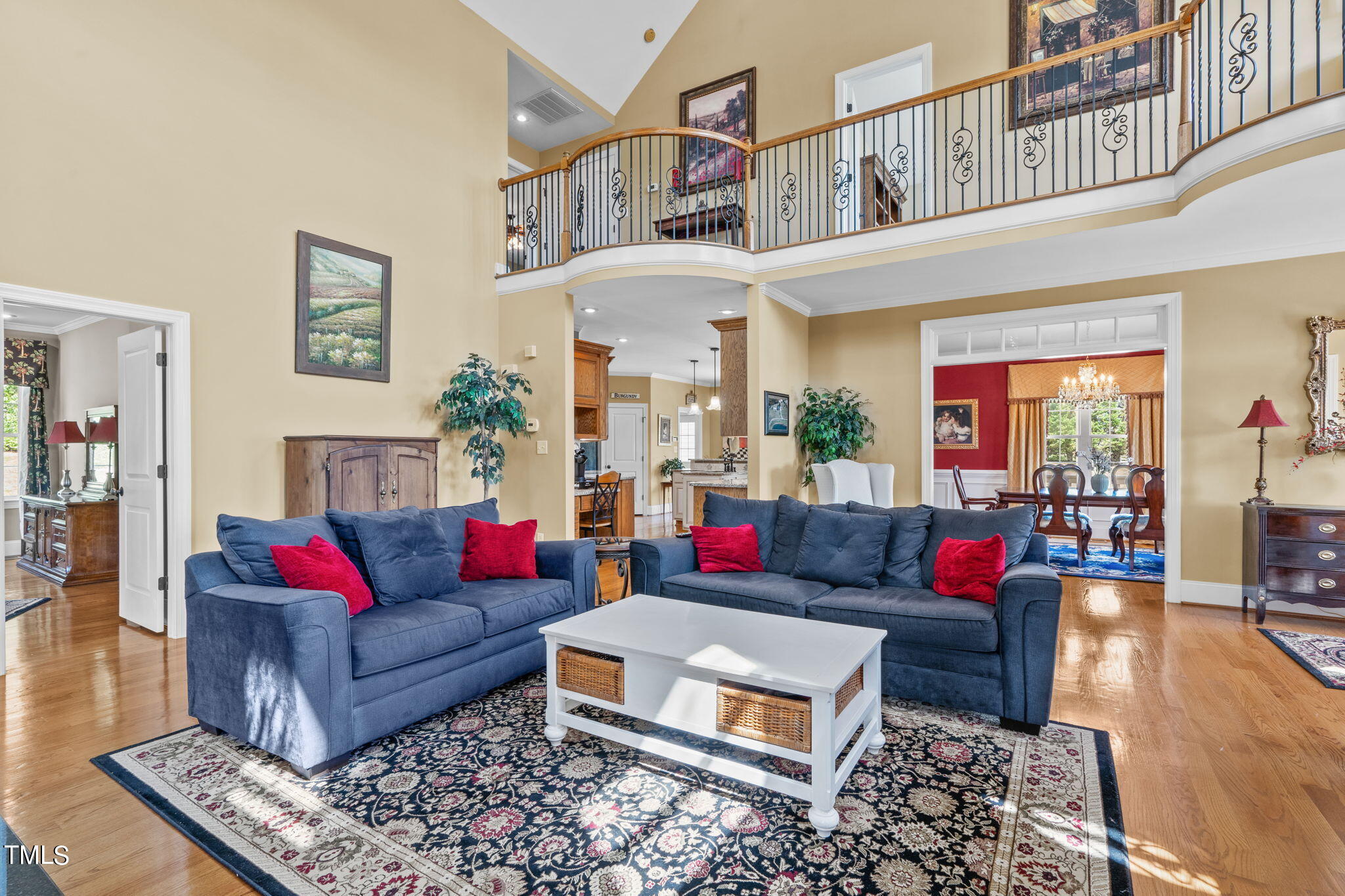 921 White Memorial Church Road Willow Spring, NC 27592 - Photo 6 of 46 Family Room and Balcony