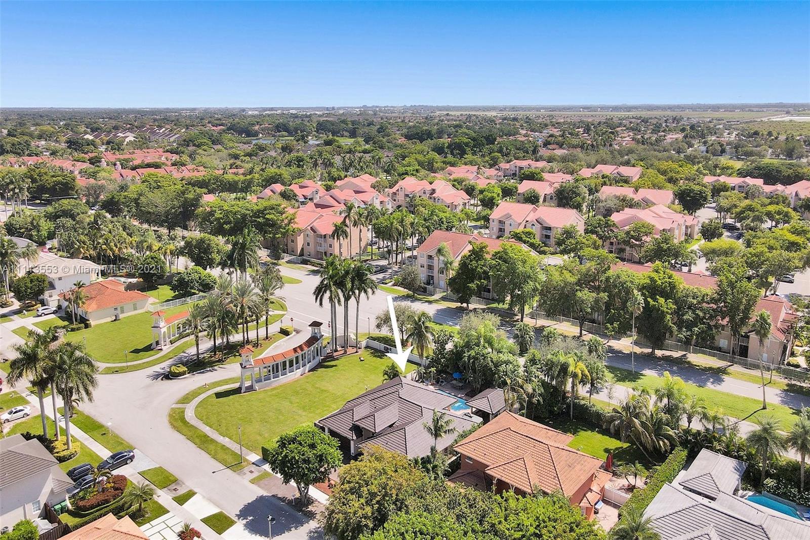 15816 Southwest 103rd Lane Miami, FL 33196 - Photo 49 of 49 an aerial view of residential houses with outdoor space