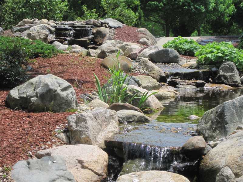 46 Rhodes Street Cumberland, RI 02864 - Photo 4 of 25 Land. Beautiful long coy pond out back, that adds serenity.