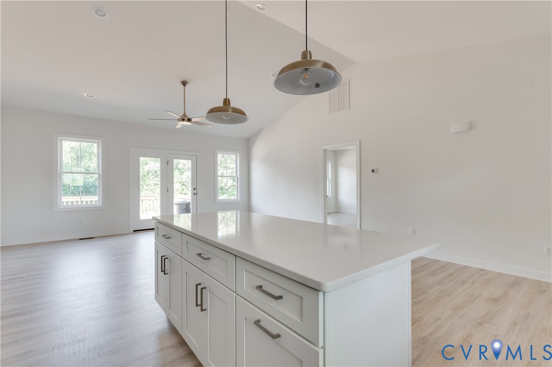 1393 Broad St Road Oilville, VA 23129 - Photo 39 of 39 Kitchen featuring open floor plan, a center island