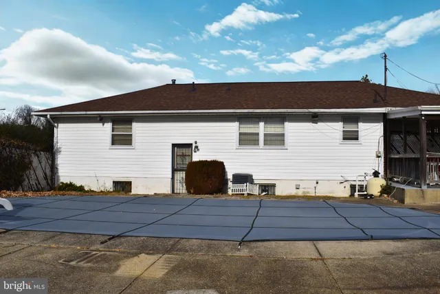 a backyard of a house