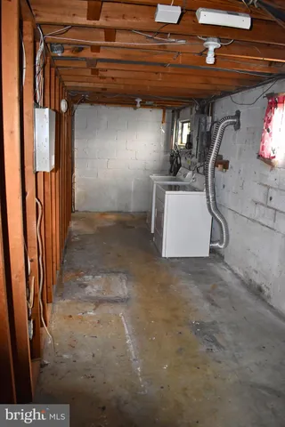 a view of storage and utility room