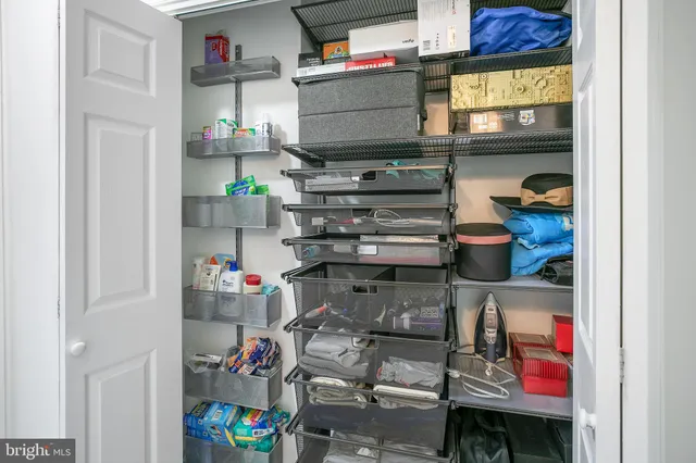 a room with storage and utility