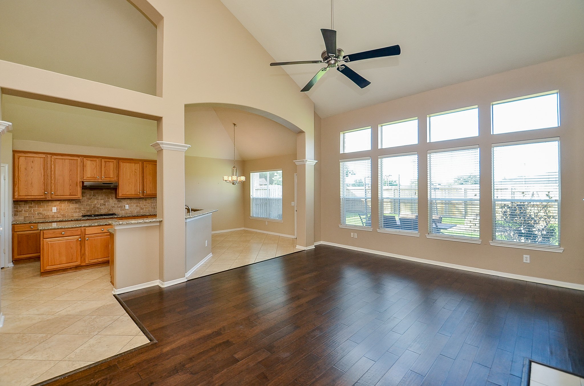 1222 Ragsdale Lane Katy, TX 77494 - Photo 8 of 31 A view of the family room as it integrates with the kitchen breakfast area. Great flow for everyday living and entertaining.