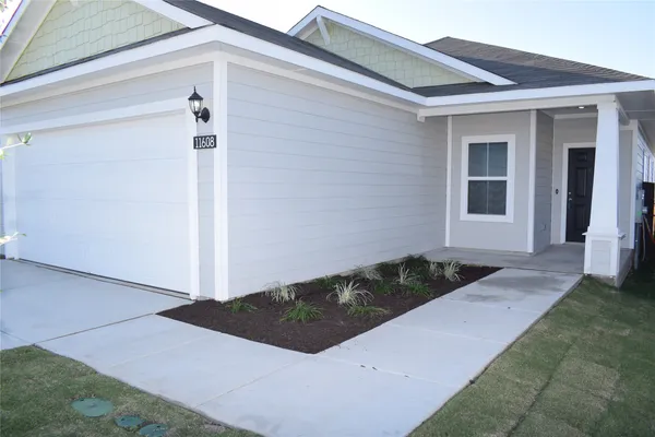 a front view of a house