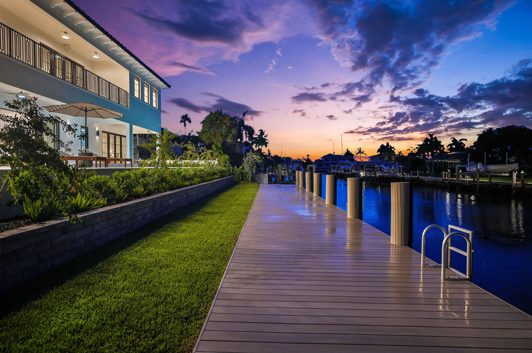 839 Chestnut Court Marco Island, FL 34145 - Photo 71 of 88 Marco Island dock canal view at night