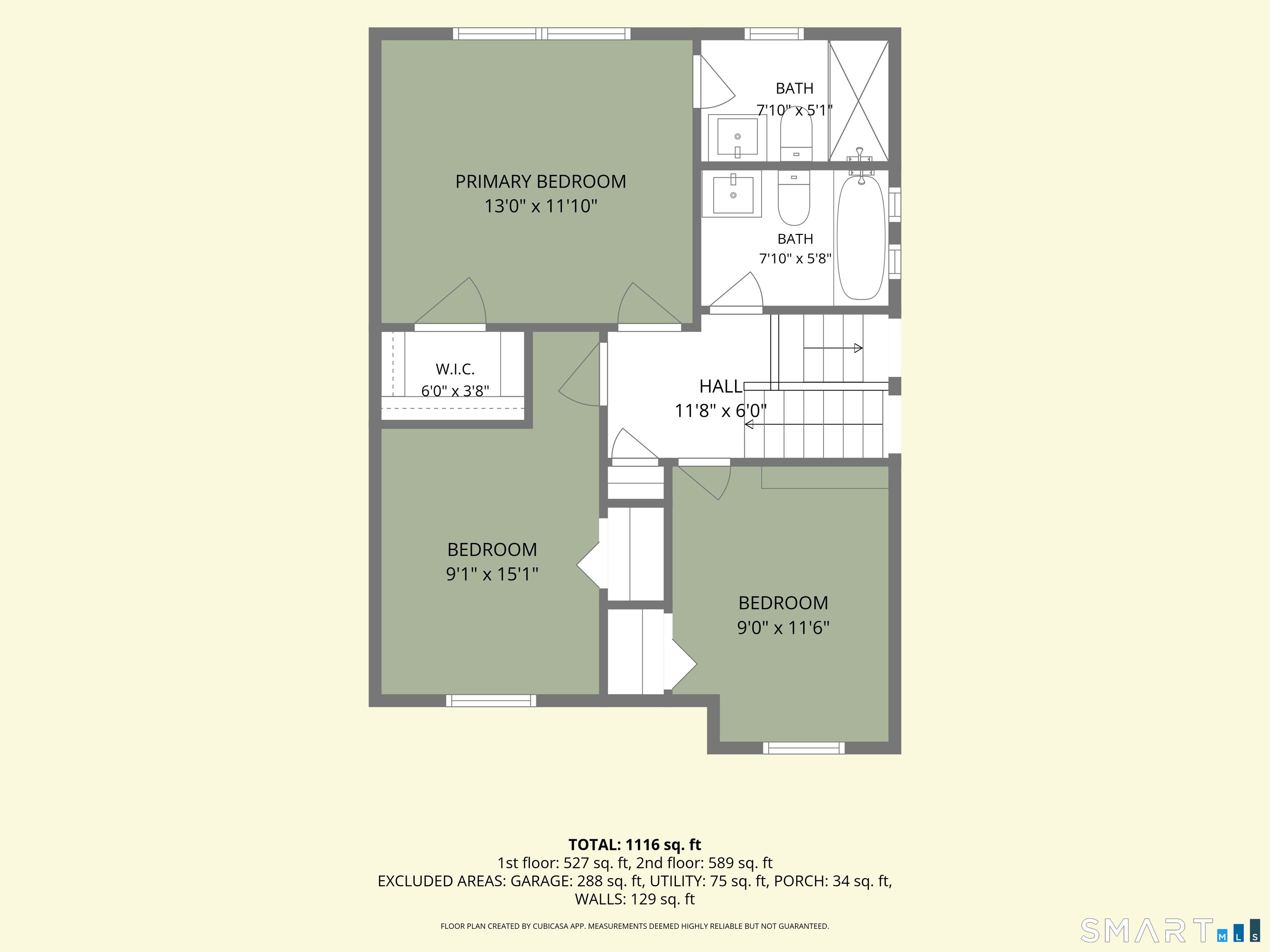 46 Spring Glen Road East Lyme, CT 06357 - Photo 40 of 40 2nd level floor plan