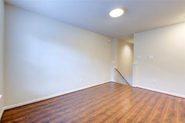 wooden floor in a room