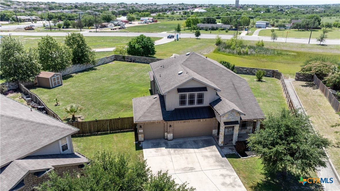 232 Pevero Cibolo, TX 78108 - Photo 40 of 42 an aerial view of a house with a yard and lake view