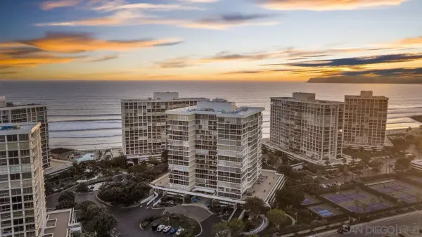 a view of a city with tall buildings