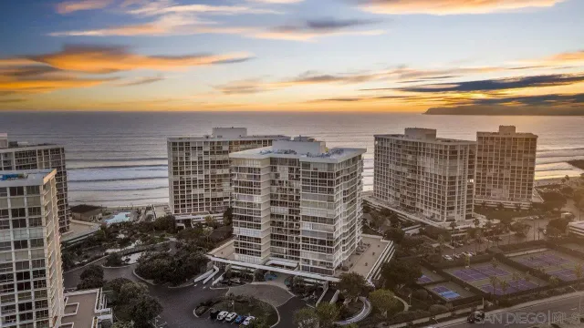 a view of a city with tall buildings