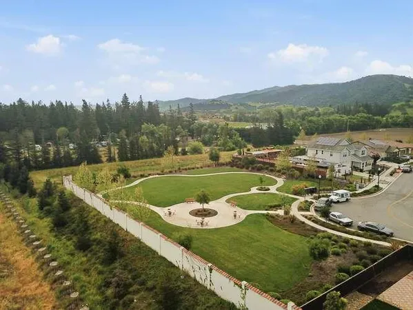 a view of a lake with a mountain