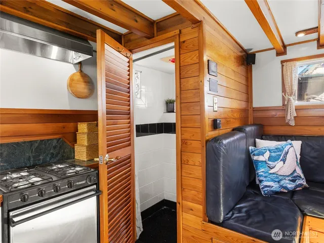 a view of an outdoor space with seating area