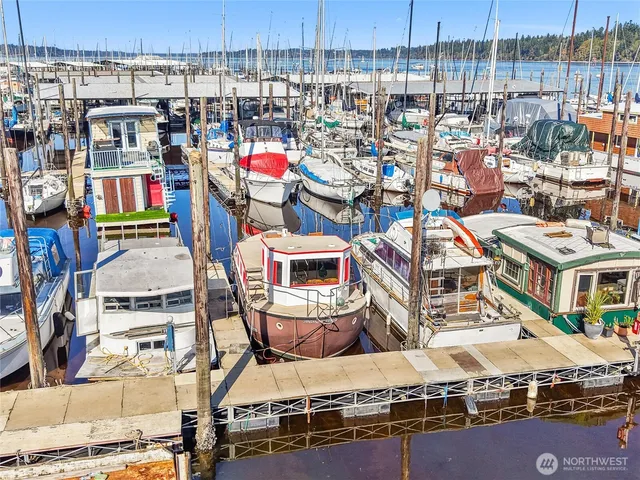 a view of a city and an ocean view