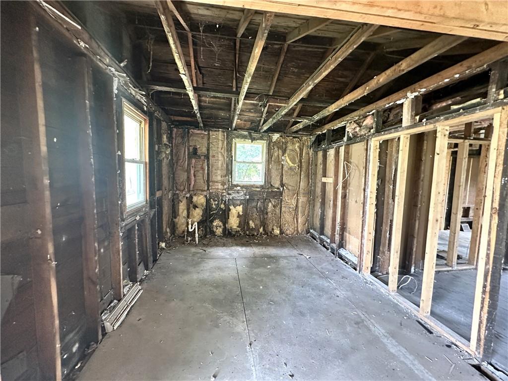 8 1/2 Apple Street Uniontown, PA 15401 - Photo 8 of 9 a view of hallway with wooden roof