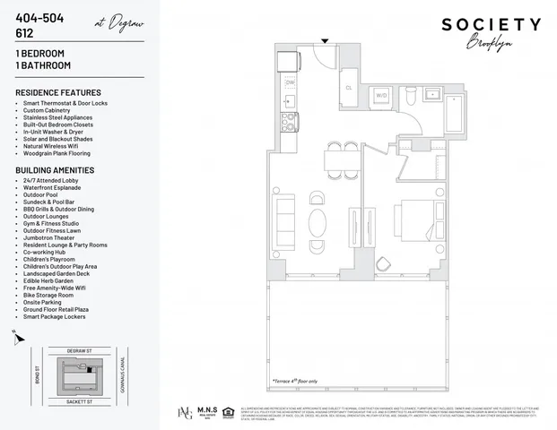 $4,566 | 500 Degraw Street, Unit 404 | Gowanus