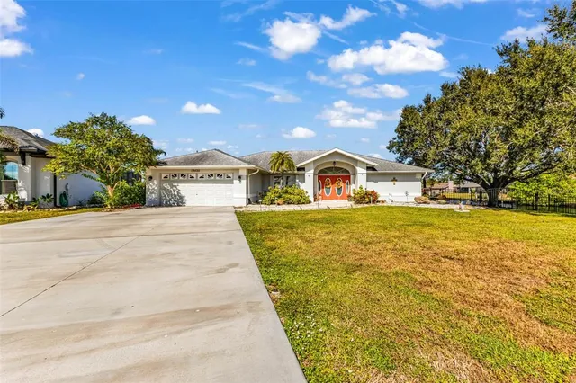 a front view of house with yard