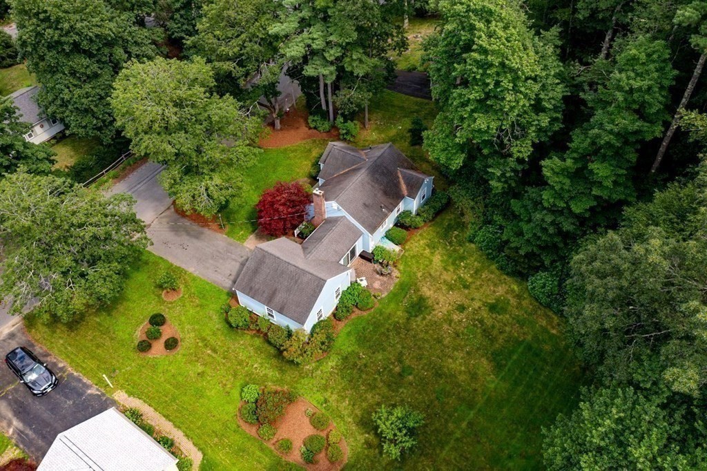 52 Edgewood Road Concord, MA 01742 - Photo 23 of 29 an aerial view of a house with a yard