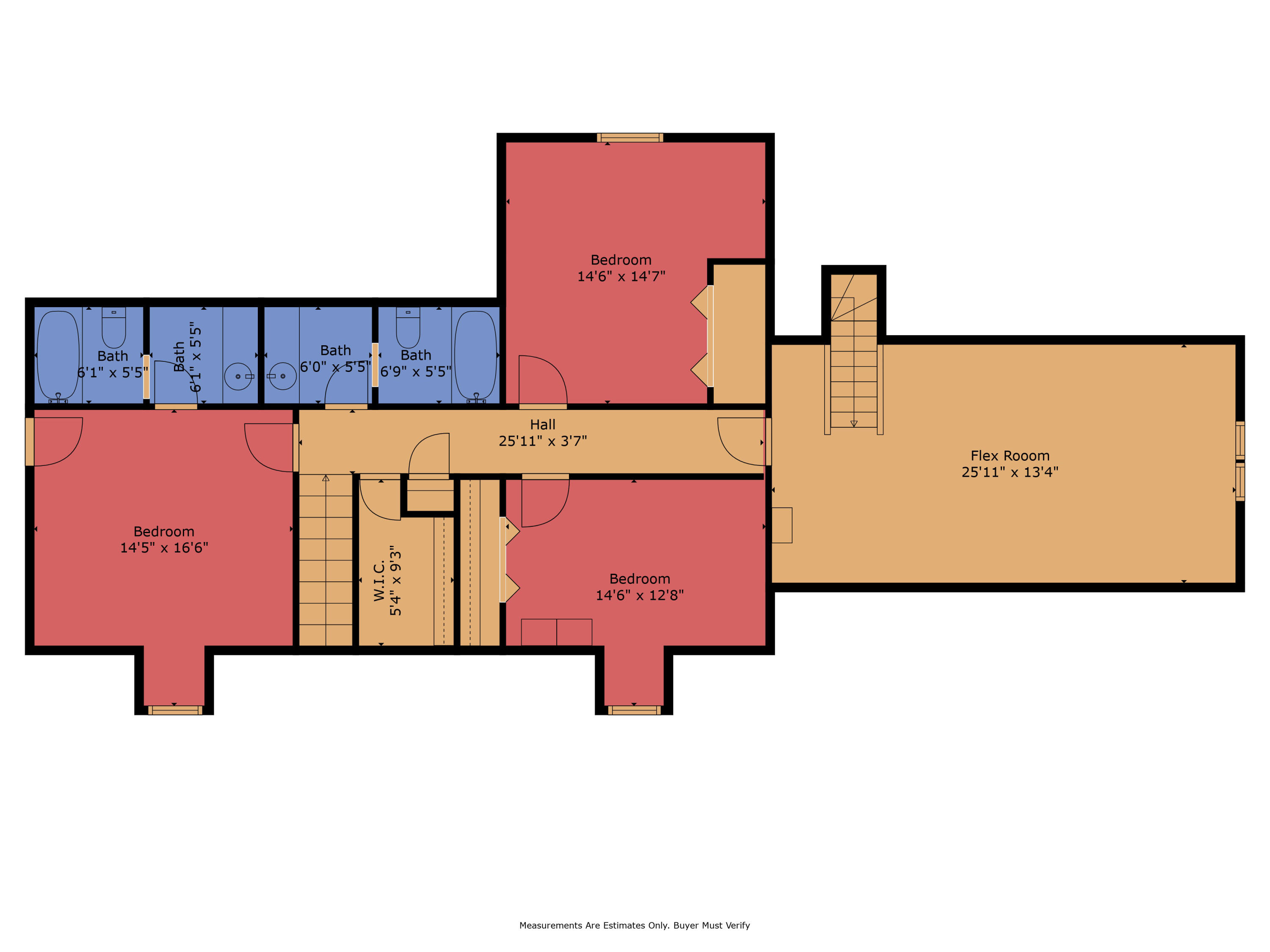 3712 Wagener Road Aiken, SC 29805 - Photo 60 of 61 Upper Level FloorPlan
