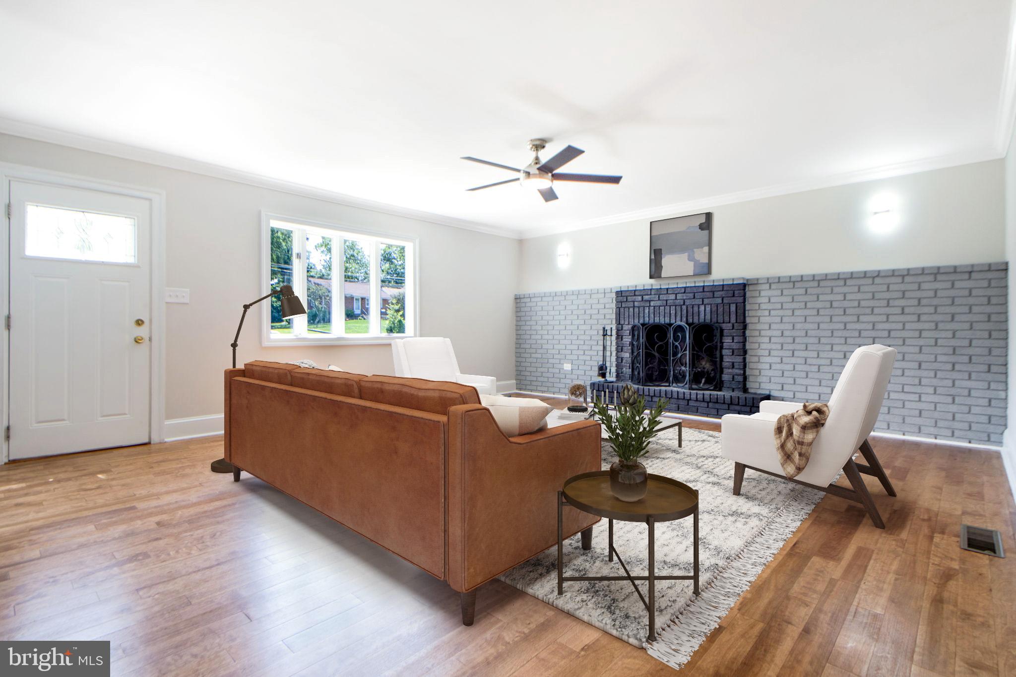 5905 Shady Spring Avenue Rosedale, MD 21237 - Photo 6 of 44 Living room staged