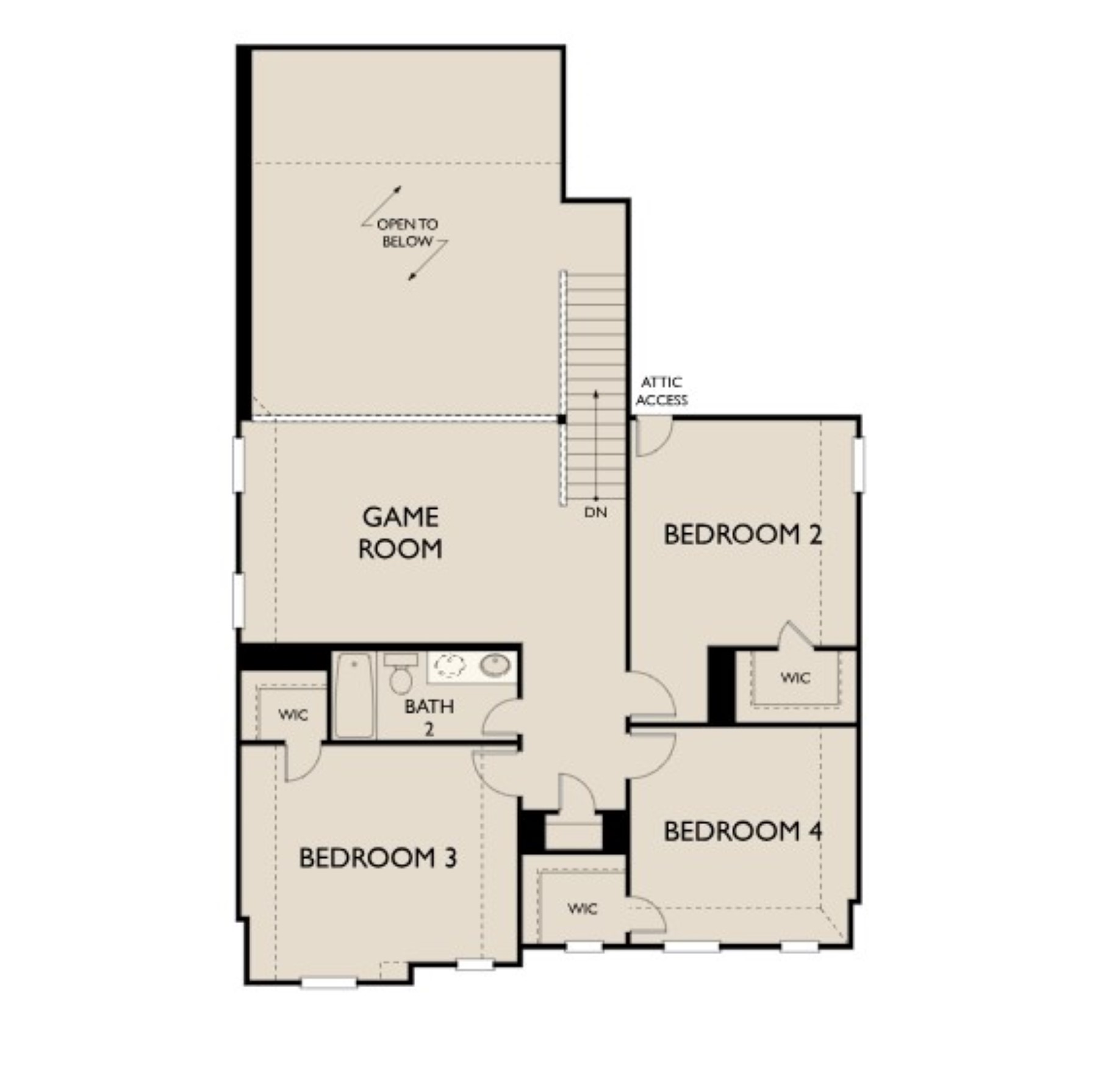 2018 Indigo Rdg Drive Crosby, TX 77532 - Photo 35 of 35 Jackson Floorplan 2nd Floor