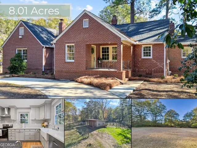 a view of a house with a swimming pool