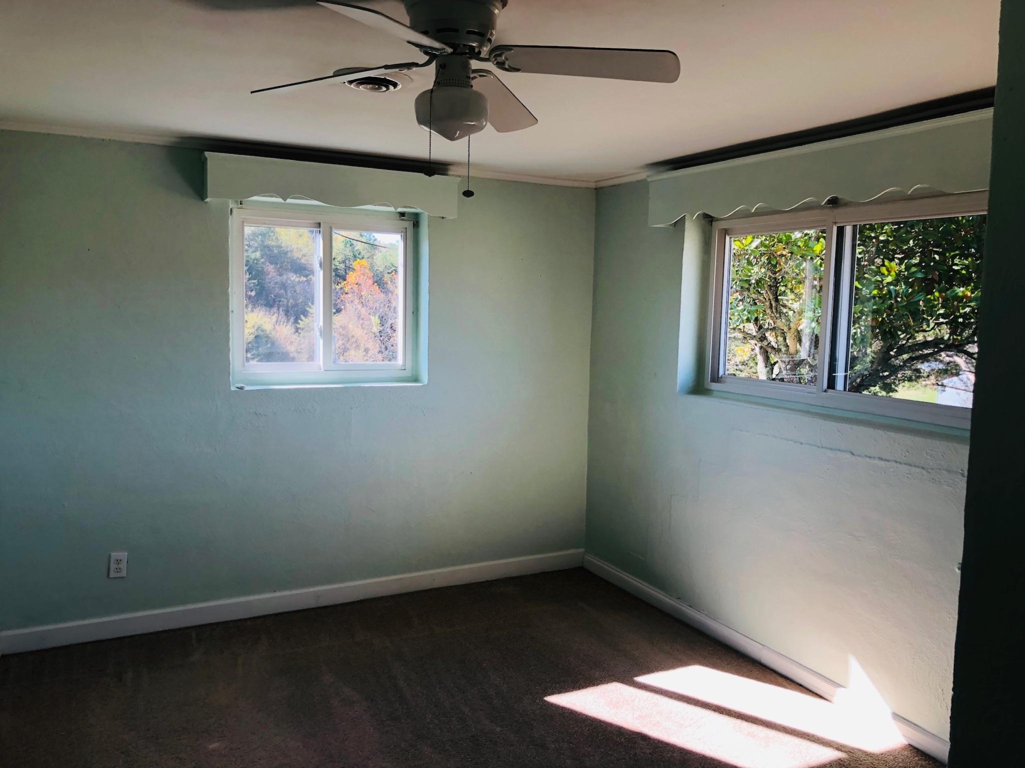 815 Lohman Road Sevierville, TN 37876 - Photo 6 of 14 an empty room with wooden floor fan and windows