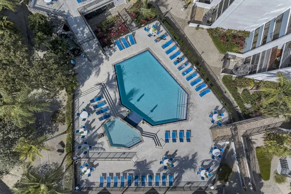 a view of balcony with furniture