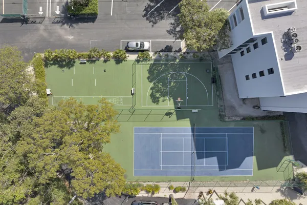 a view of outdoor space with seating area