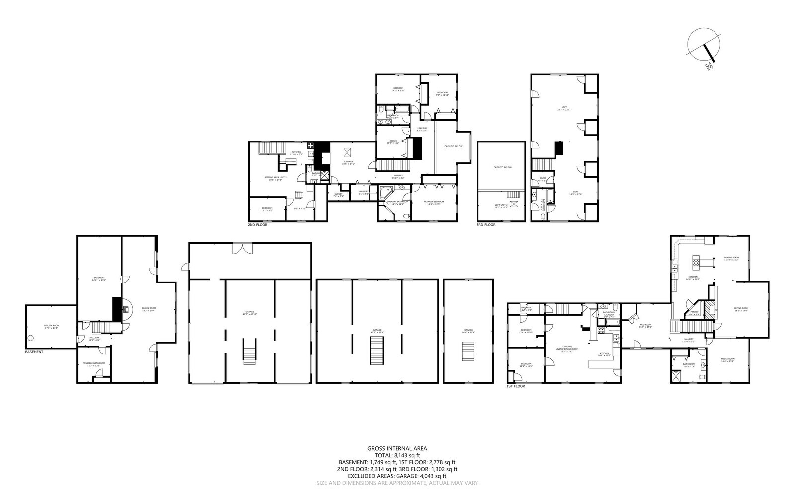 1194 Mercer Road Mercer, ME 04957 - Photo 119 of 124 Complete Floor Plans