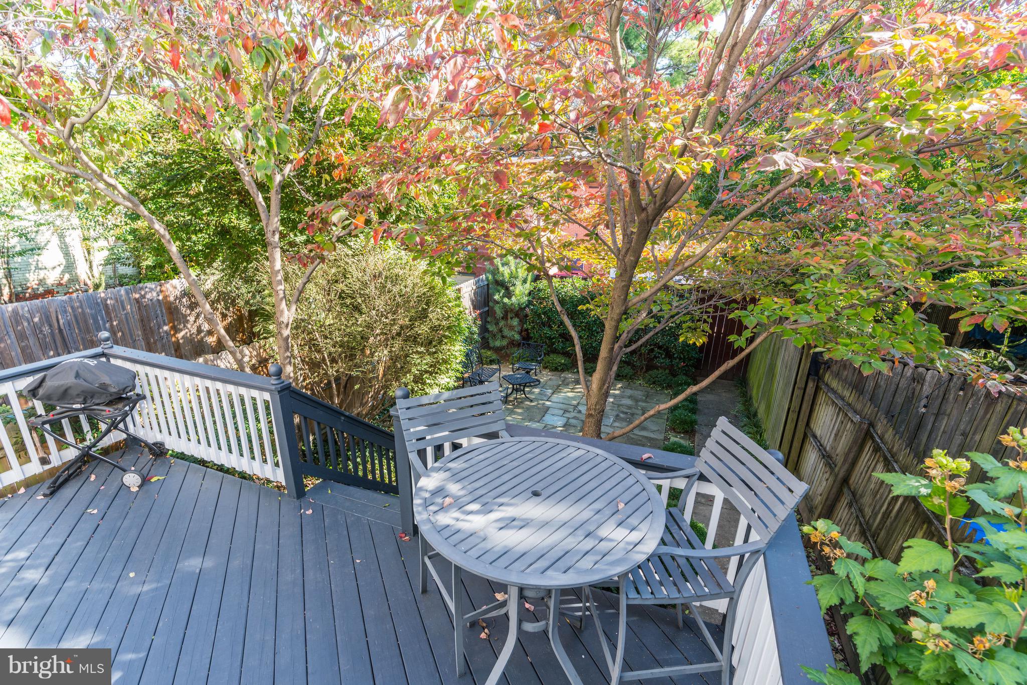 224 9th Street Southeast Washington, DC 20003 - Photo 25 of 29 a view of balcony with wooden floor and outdoor seating