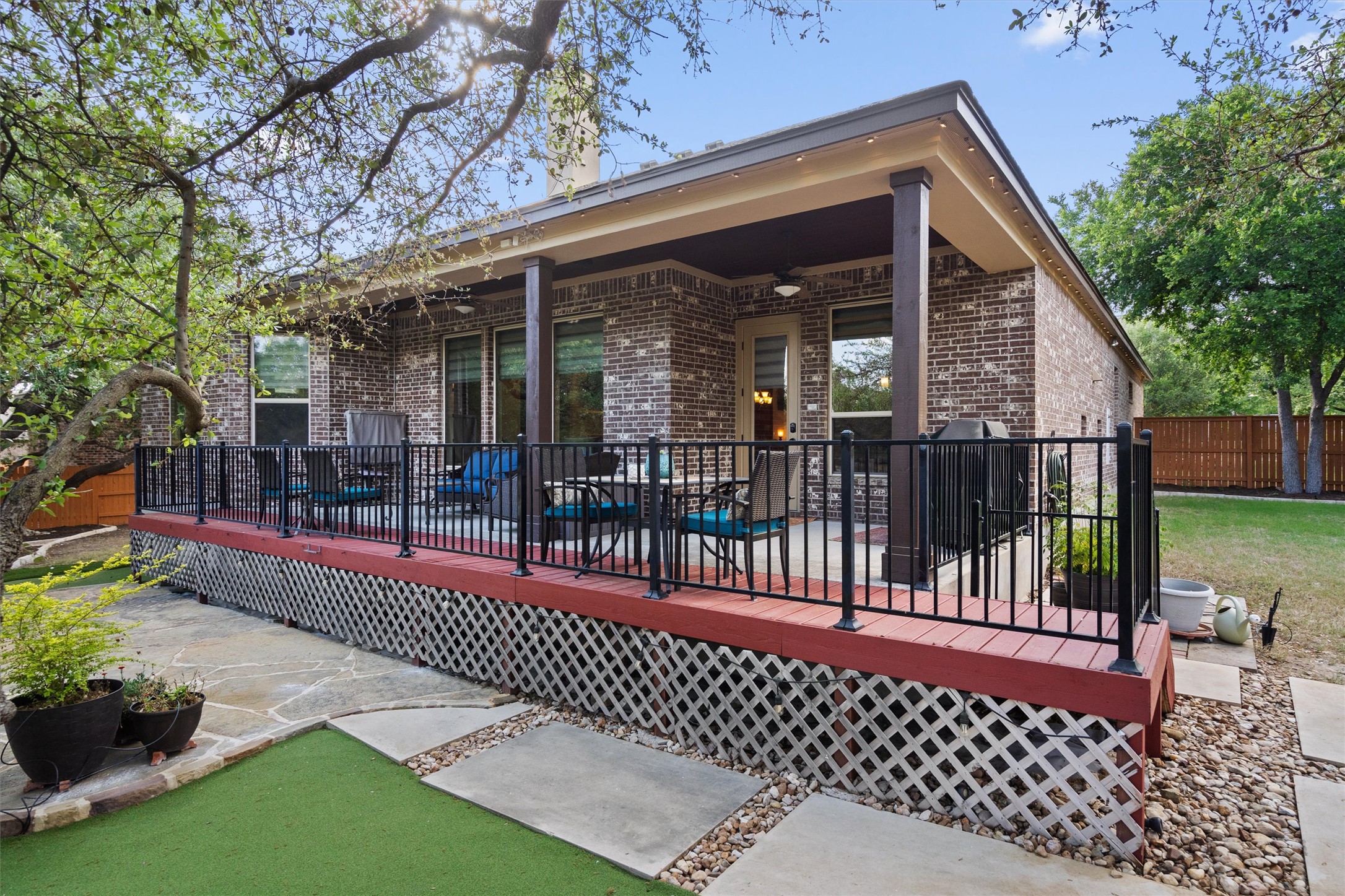 4005 Haight Street Round Rock, TX 78681 - Photo 32 of 40 a view of a porch with a bench