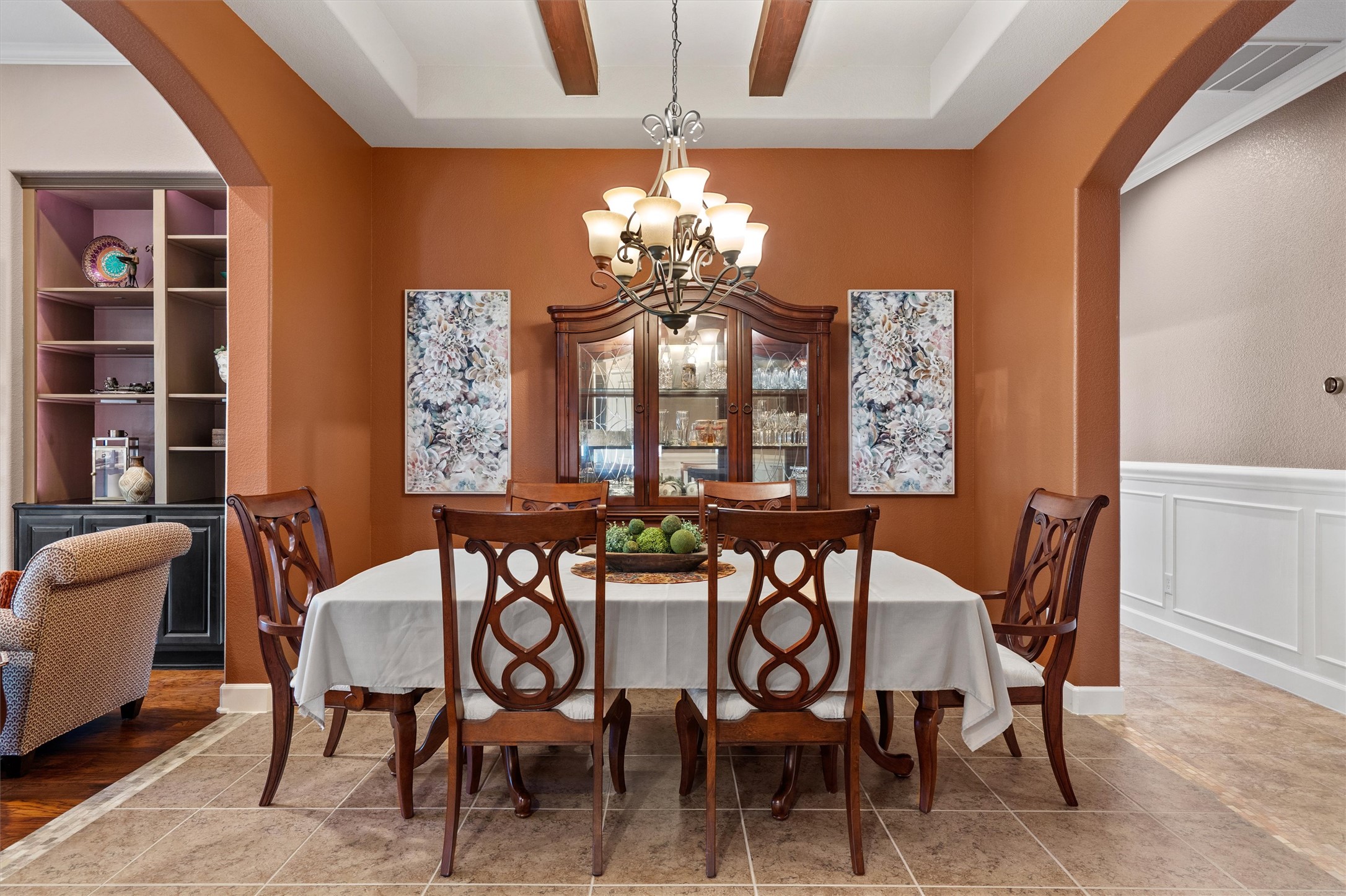 4005 Haight Street Round Rock, TX 78681 - Photo 5 of 40 a view of a dining room with furniture and a chandelier