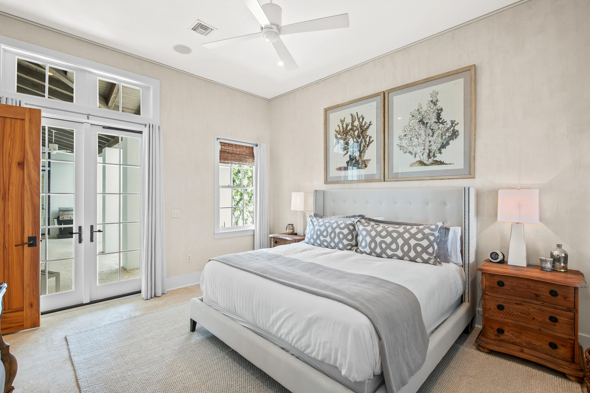 86 North Charles Street, Unit B9 Inlet Beach, FL 32461 - Photo 43 of 60 a bedroom with a bed and a painting on the wall