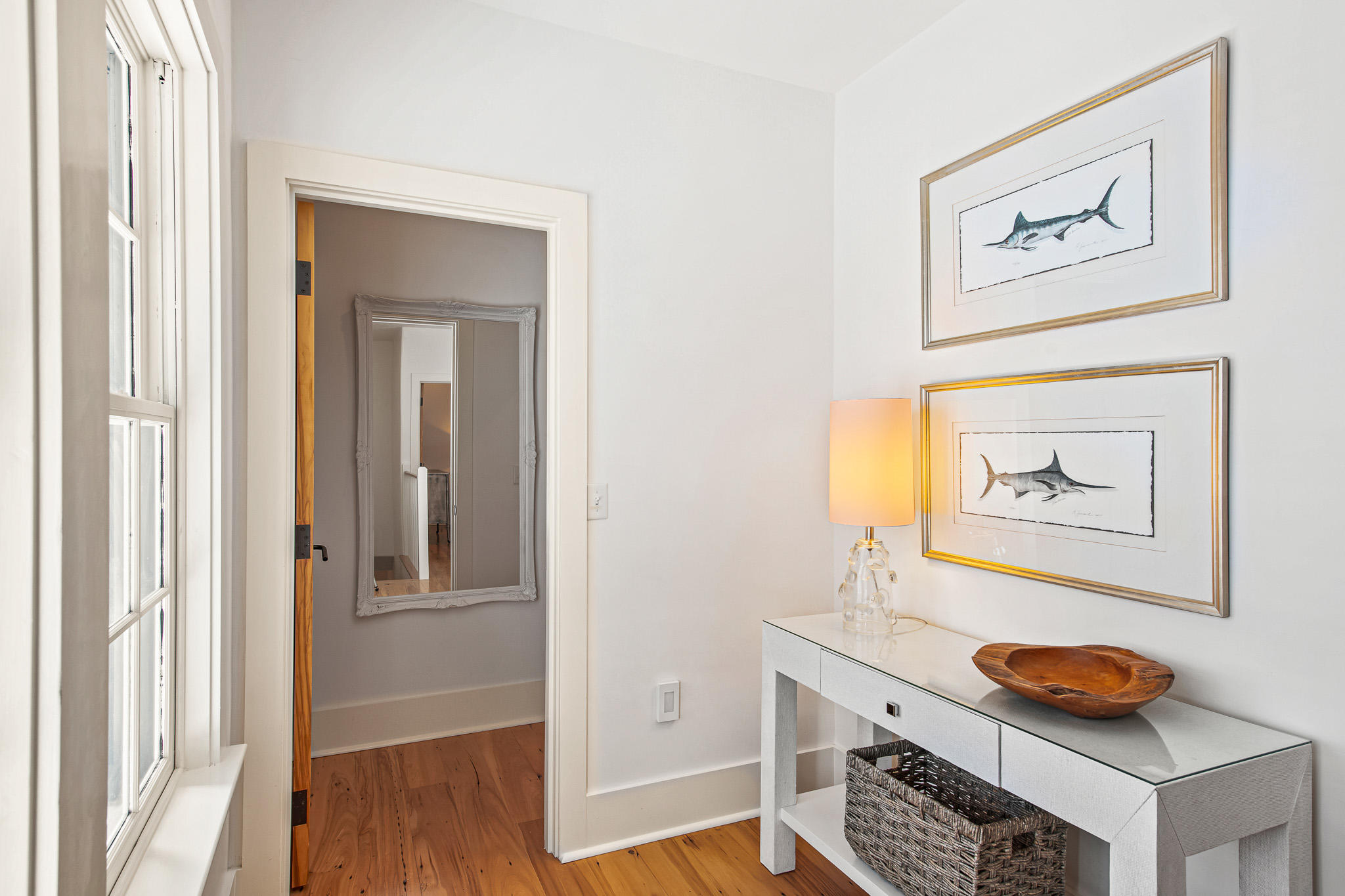 86 North Charles Street, Unit B9 Inlet Beach, FL 32461 - Photo 47 of 60 a view of a hallway with entryway and wooden floor