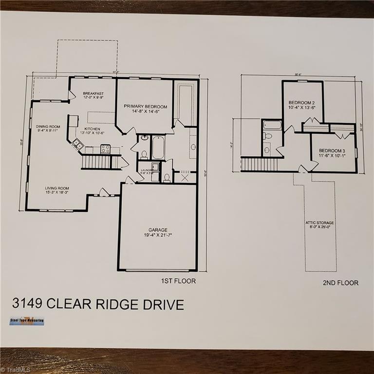 3149 Clear Ridge Drive Trinity, NC 27370 - Photo 50 of 50 Floor plan