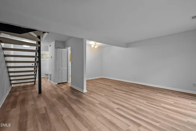 wooden floor in an empty room