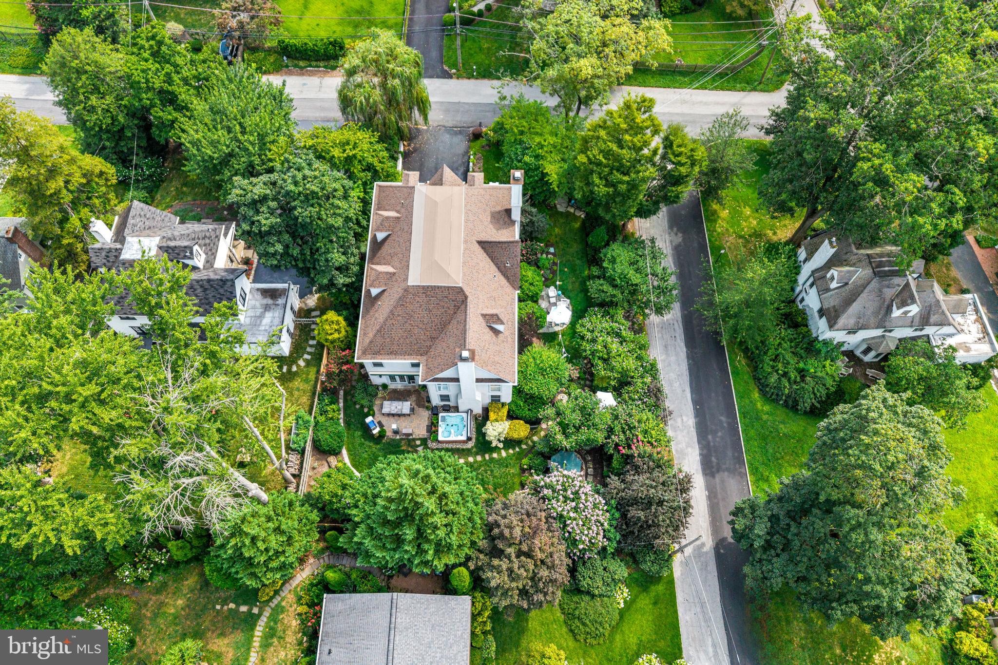 616 Brookside Avenue Wayne, PA 19087 - Photo 73 of 76 aerial views of corner lot