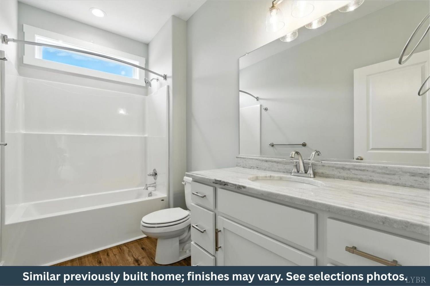 -tbd Lotk Briery Way Road Farmville, VA 23901 - Photo 13 of 18 a bathroom with a granite countertop sink toilet a mirror and shower