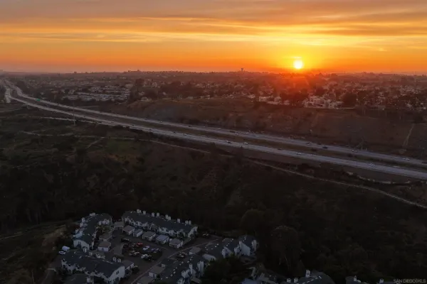 a view of lake and mountain
