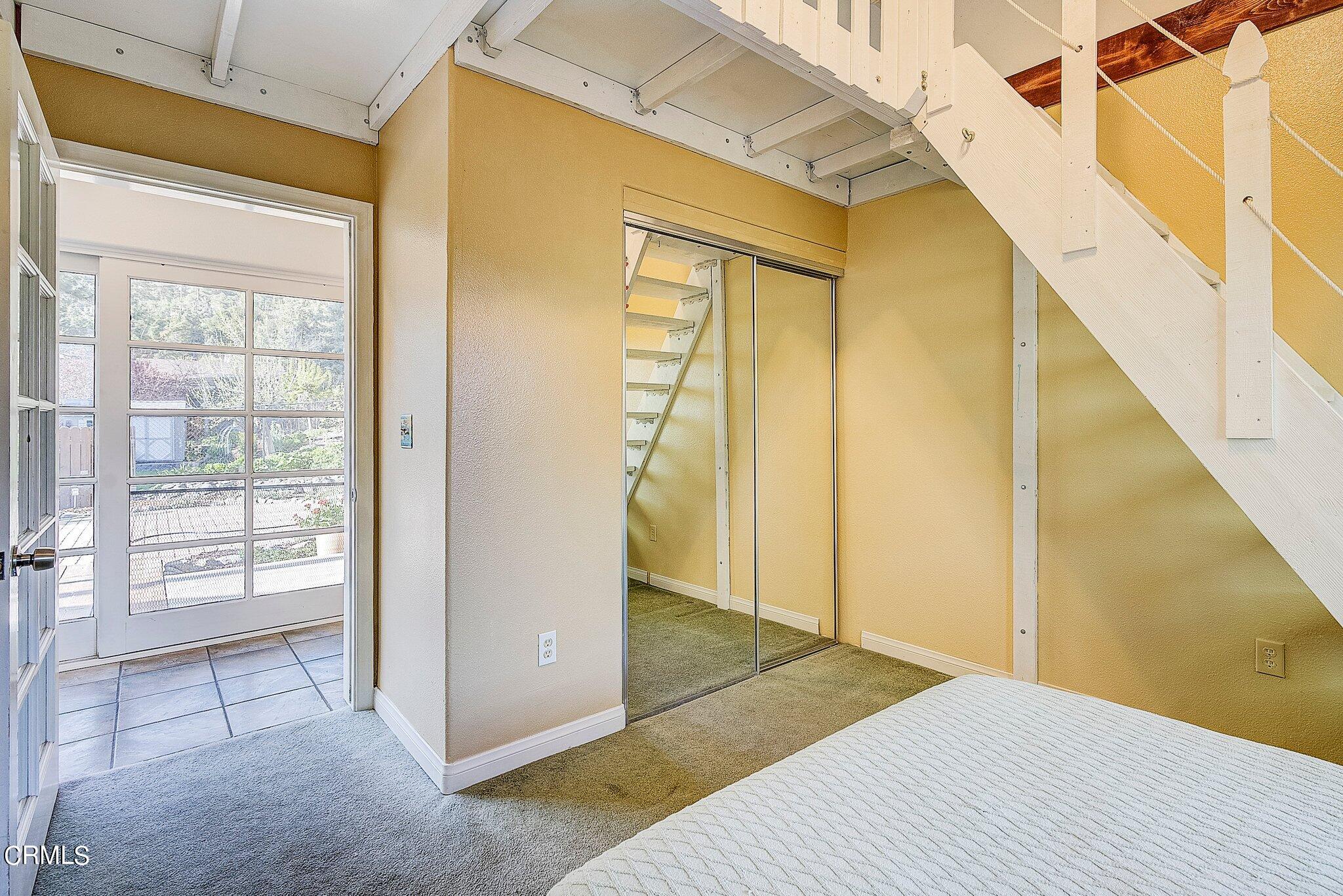 5390 Locarno Drive Wrightwood, CA 92397 - Photo 17 of 33 a view of a hallway with wooden floor and entryway
