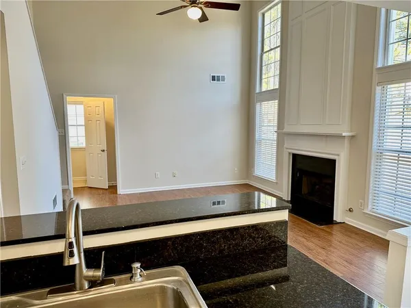 a bathroom with a bathtub and a sink