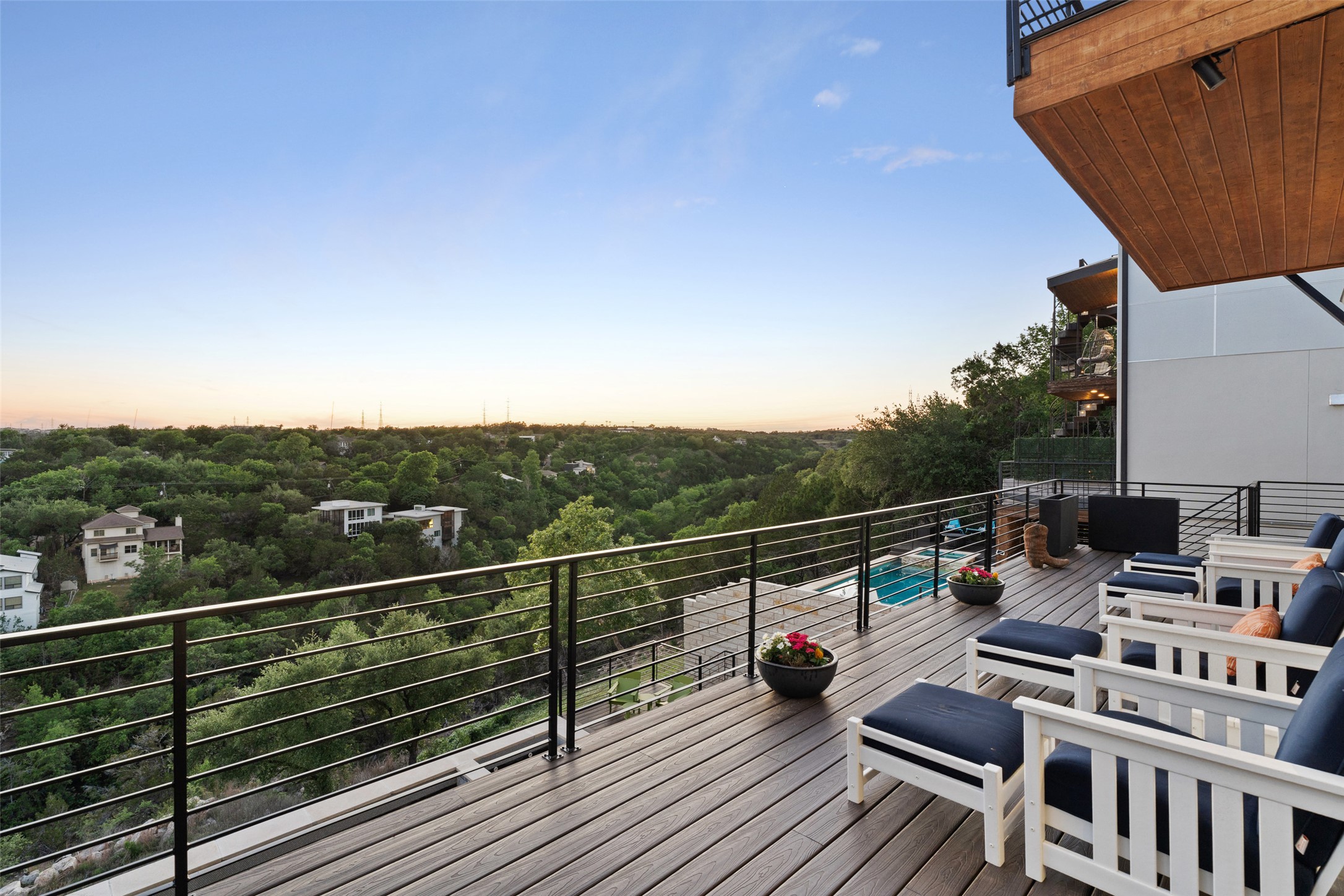 14417 Cochise Trail Austin, TX 78734 - Photo 14 of 40 a view of balcony with furniture