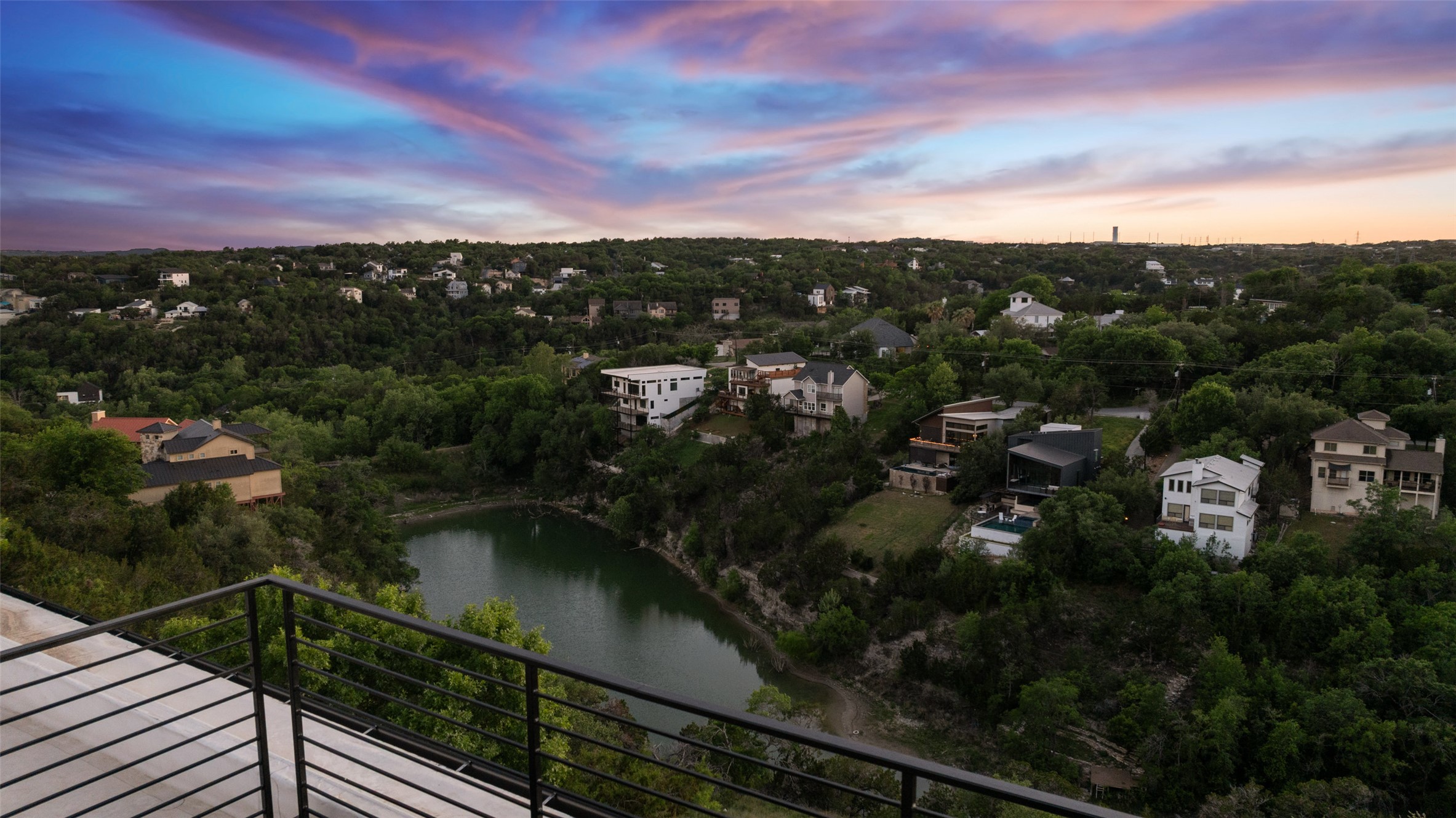 14417 Cochise Trail Austin, TX 78734 - Photo 31 of 40 a view of a city from a balcony